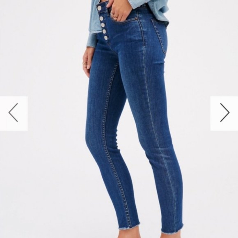 FREE PEOPLE BUTTON FLY JEANS